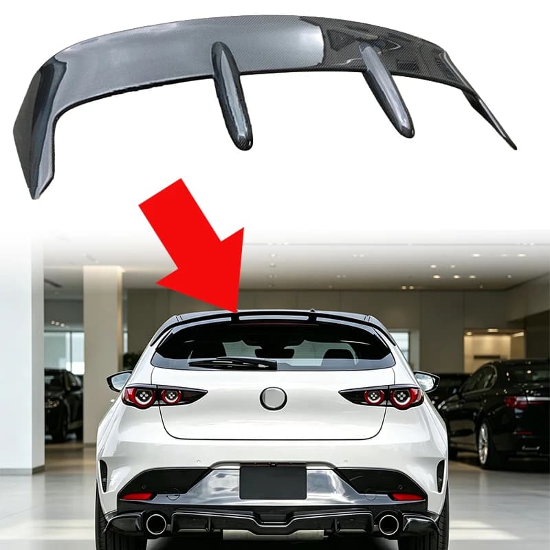 Rear Roof Top Spoiler Wing For Mazda 2020 Axela CX‑30 CX‑50 Auto Exterior Body Kit Decorative Mod Parts