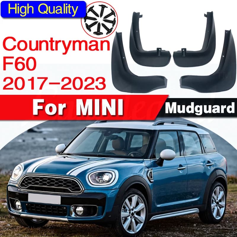 Mudflaps FOR MINI COUNTRYMAN F60 2017-2023 Mudguards Fender Mud Flap Guard Splash Car Accessories Auto Styline Front Rear 4pcs