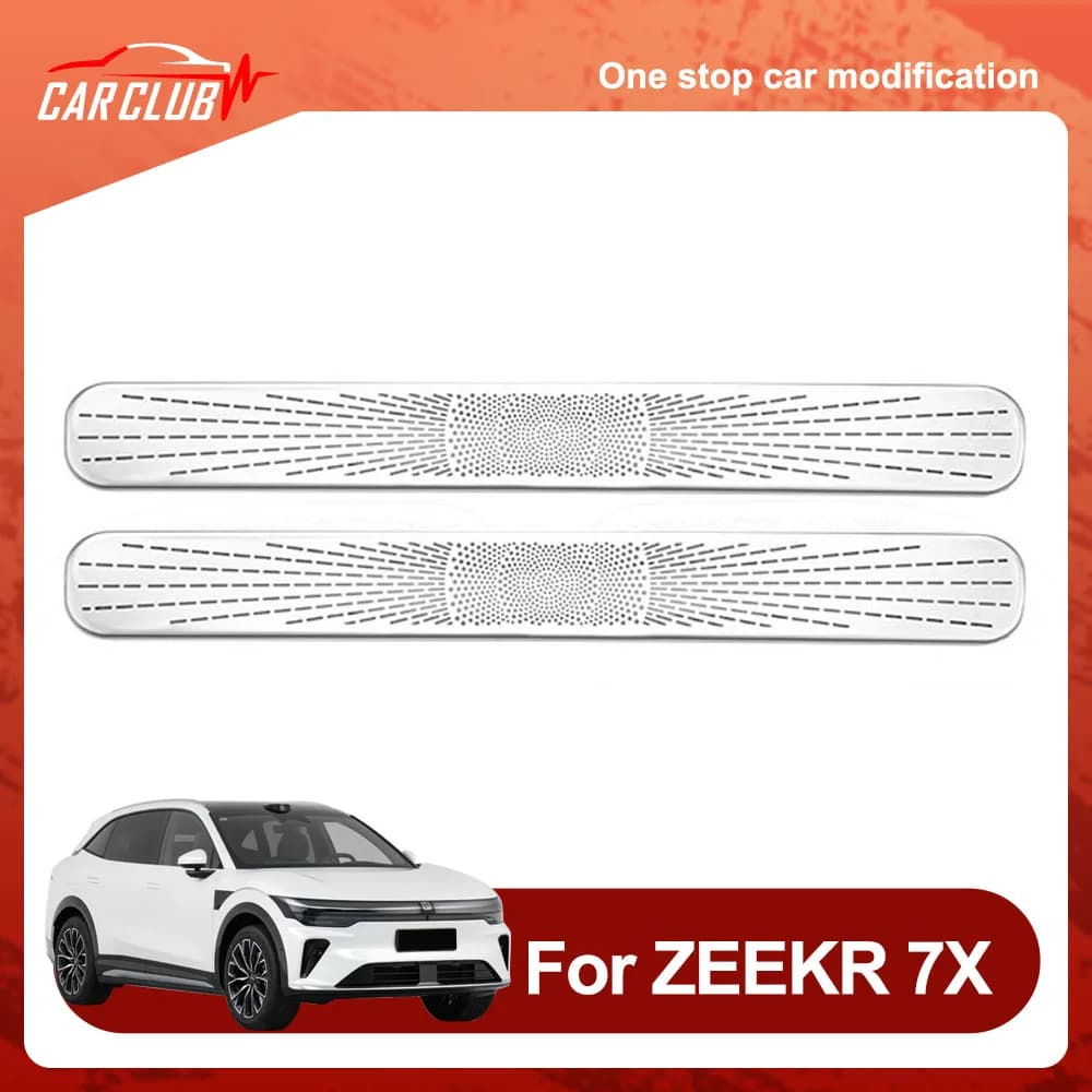 2 Pcs Door Exhaust Mask Fit For ZEEKR 7X 2026 2027 Stainless Steel Protective Cover Anti Blockage Automotive Modification Parts