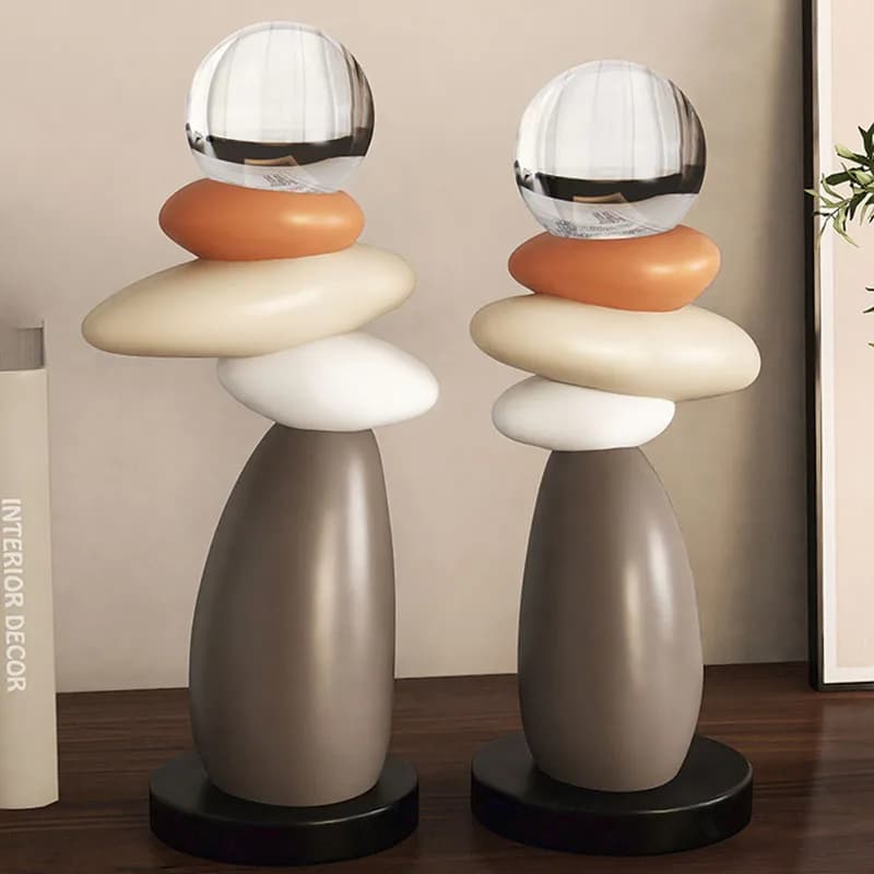 Modern Stone Figurines Resin Good Luck Book Nook Miniatures Living Room Office Aesthetic Decoration Accessories Gifts for Couple