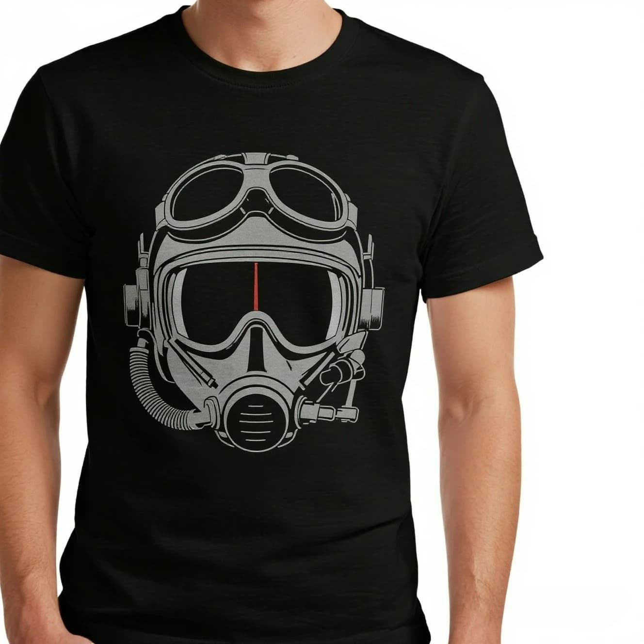 Unique Design Fighter Pilot Helmet and Altimeter T-Shirt. Summer Cotton Short Sleeve O-Neck Mens T Shirt New S-3XL