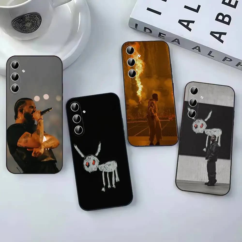 Aubrey D-Drake Graham Fashion Phone Case Black Cover For Samsung Galaxy A12,22,32,52,53,71,73, Note9/10/20 Ultra