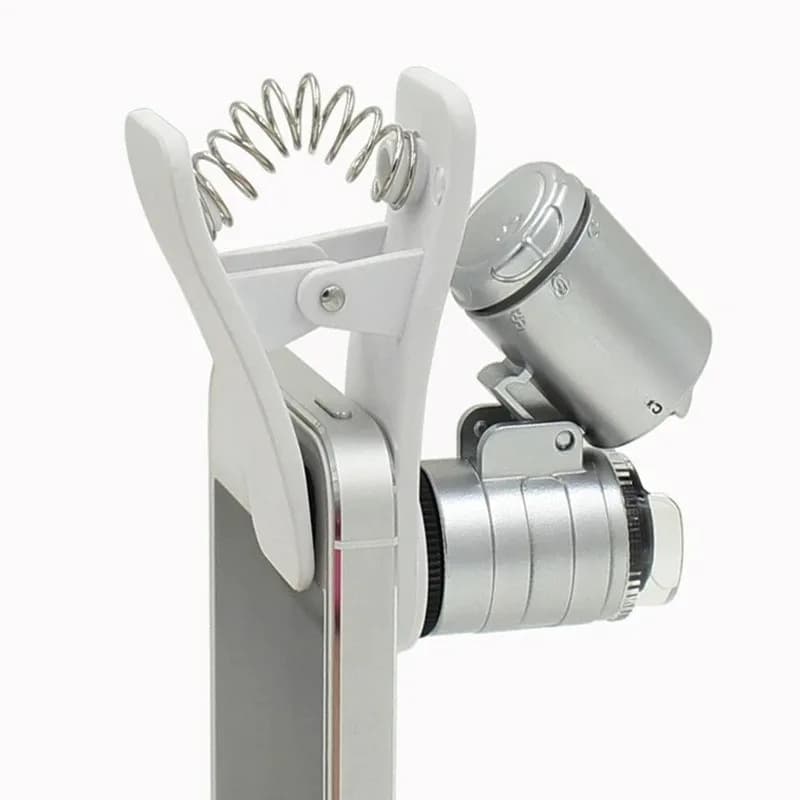 Universal clip microscope 60 times magnifying mobile phone magnifying glass banknote inspection antique identification