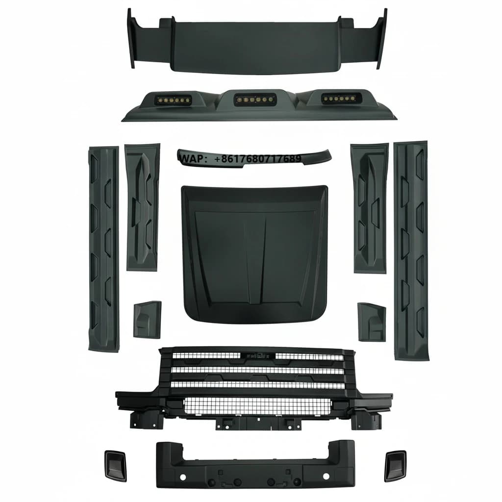 Hot Sale Bodykit for Jetour T2 Grille Side Skirt Bumper Engine Hood Car Exterior Accessories