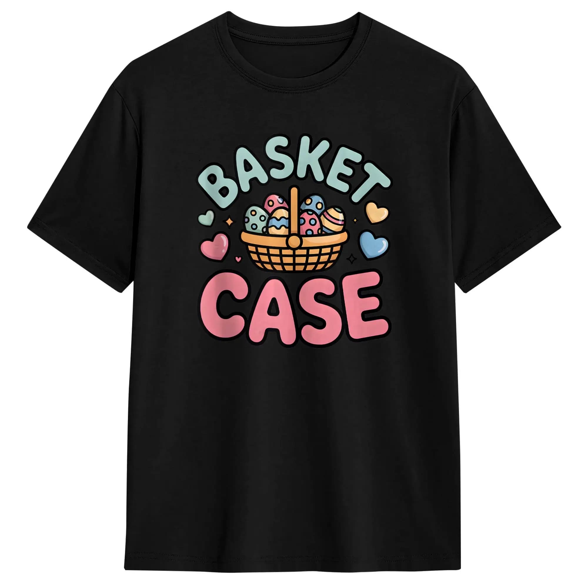 Easter Basket Funny Spring Holiday Humor T-Shirt Summer Cotton T Shirts For Men's Hippie Casual Tee Shirt Vintage Top Tees