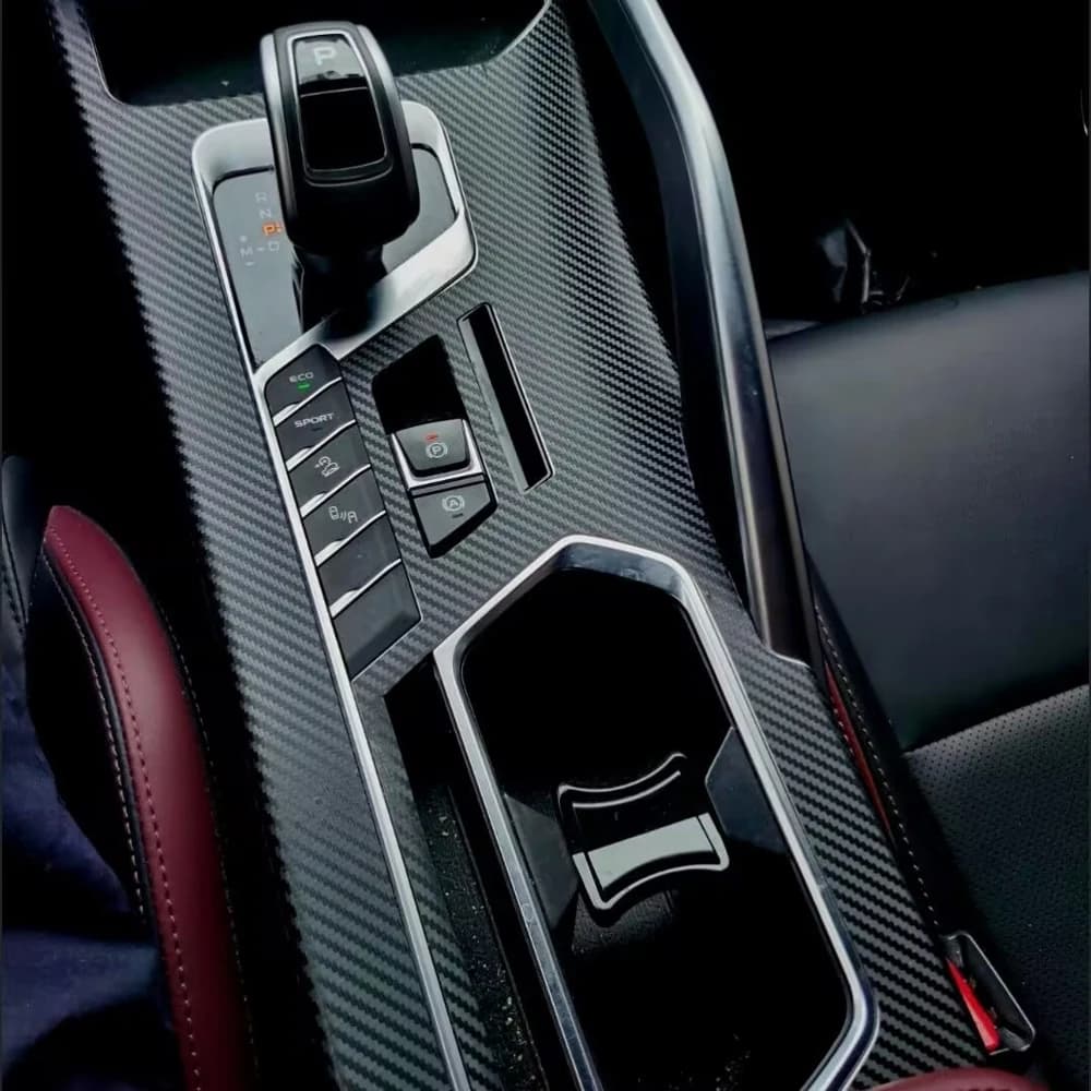 For Geely Coolray 2019-2022 Interior Central Control Panel Door Handle Carbon Fiber Stickers Decals Car Styling Accessorie