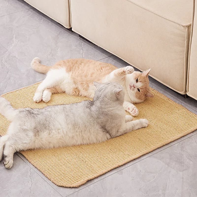 Sisal pad is wear-resistant, does not drop debris, prevents cat scratching, protects sofa, cat, pet toys,scratcheswall stickers