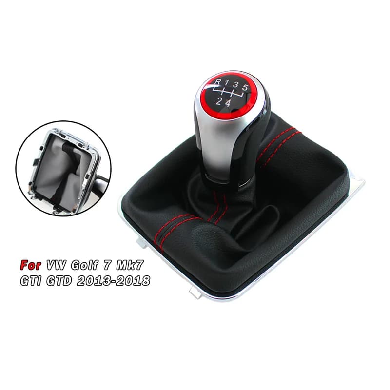 For Volkswagen Golf 7 car manual gear shift head modified shift handball dust cover accessories