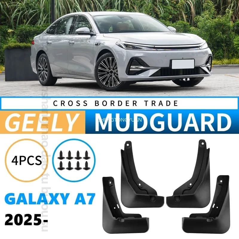 Mudflaps Fender For Geely Galaxy A7 2025,Mud Flaps, Splash Guards, Front and Rear Wheels Fender,Car Accessories 4x Tyre