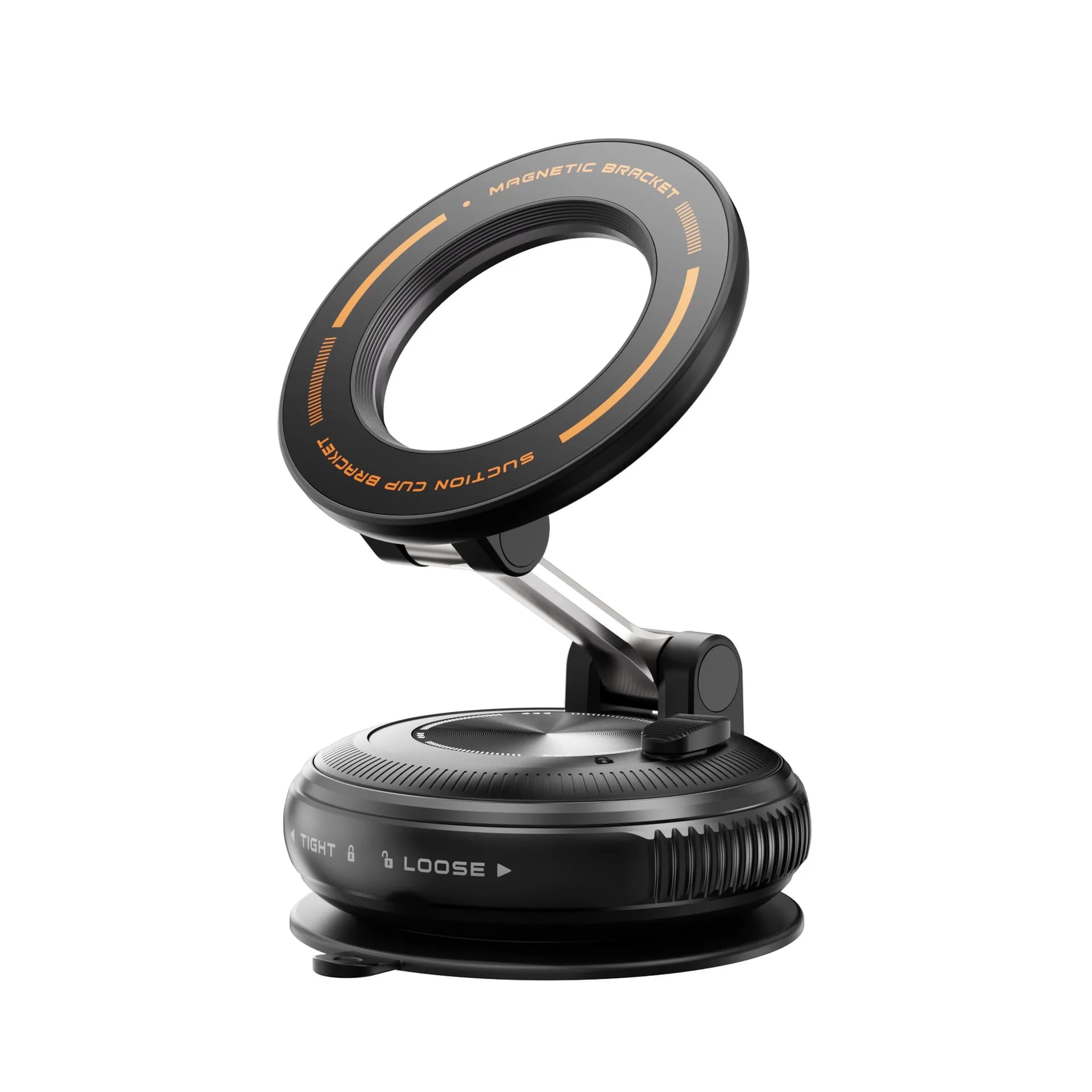 Magnetic Vacuum Car Phone Holder N52 Foldable 720° Rotating Dashboard GPS Navigation Mount for iPhone Android