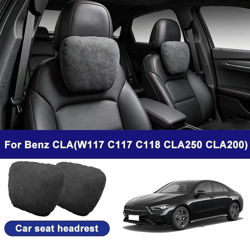For Benz CLA W117 C117 C118 CLA250 CLA200 car headrests, soft universal adjustable car seat pillows, car neck pillow cushions
