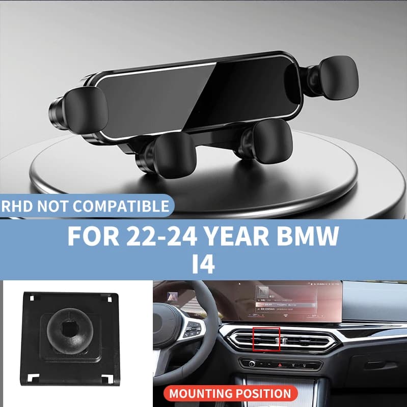 Suitable for BMW i4 (22-24 models) car phone holder, GPS navigation holder base, original car non-destructive installation base