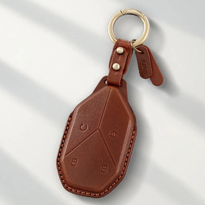 Genuine Leather Protector for BYD Formula Leopard 8 Leopard 5 Leopard Key Case Cover Fob