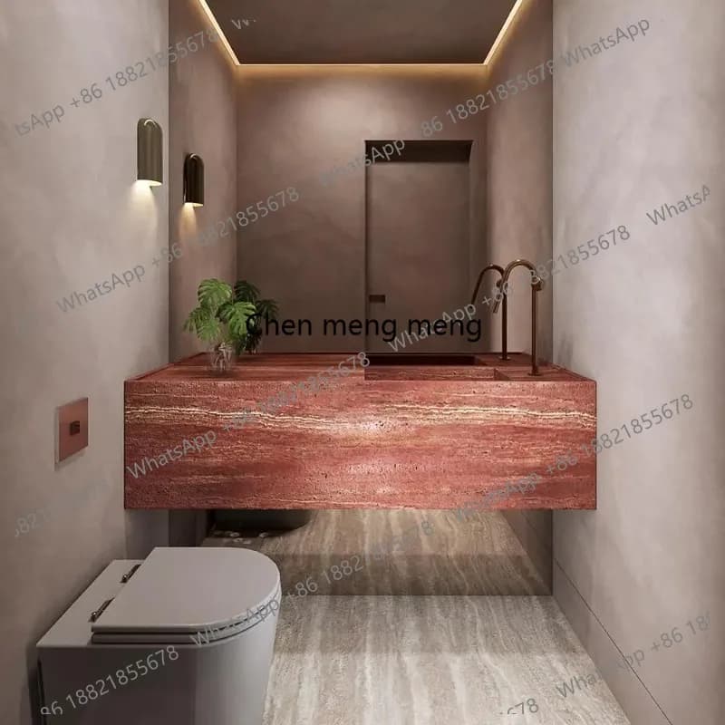 Luxury Marble Sink: Deep Integrated Undermount Basin, Narrow Rim Vanity/Bathroom Countertop Sink (Anti-Splash)