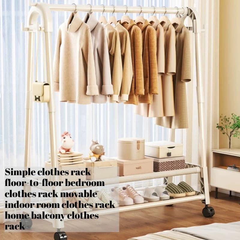Drying Hanging Clothes Rack Rail Garment Kids Storage Clothes Rack Coat Apartment Perchero Para Bolsos Furniture Clearance