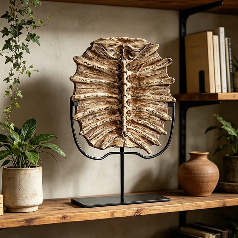 Antique fossil oracle bone tortoise creative ornament desktop office antique handicrafts home decoration props