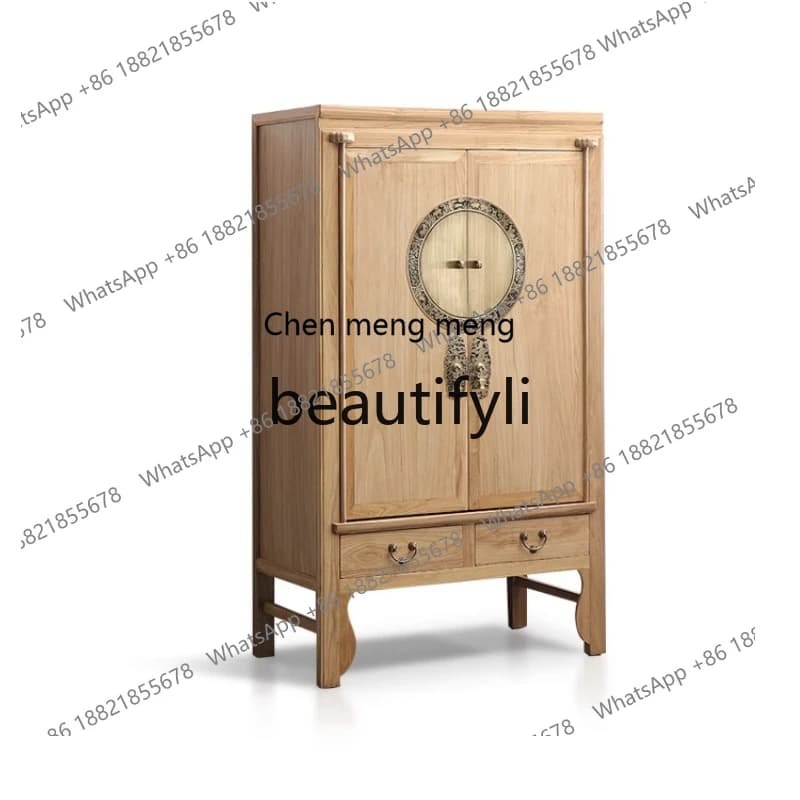 New Chinese wardrobe, antique simple bedroom storage north, classical cabinet   H