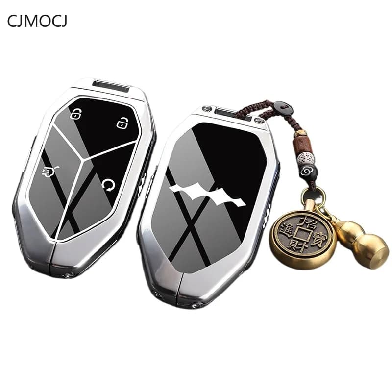 For New Fangchengbao Bao 5 Key Case Cover Bag , Zinc Alloy Metal Protective Car Key Fob Shell,Keychain, Fangchengbao Accessories