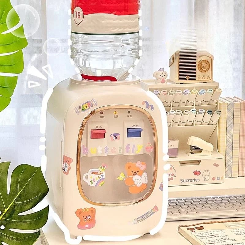 Home desktop small water dispenser bottled water hot water rental room office table