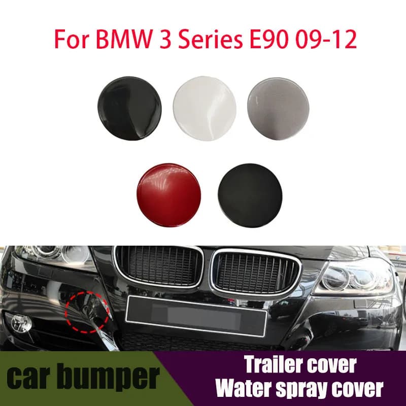 For BMW E90 LCI Car Front Bumper Tow Hook Cover Black White For BMW 3 Series 2005-2008 316 318 320 323 330  Cap 51117207299