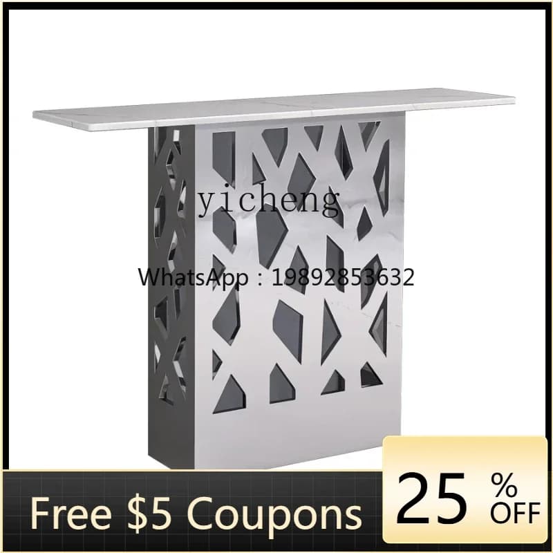GZ   modern entrance table, light luxury Italian Nordic aisle decoration table by the living room