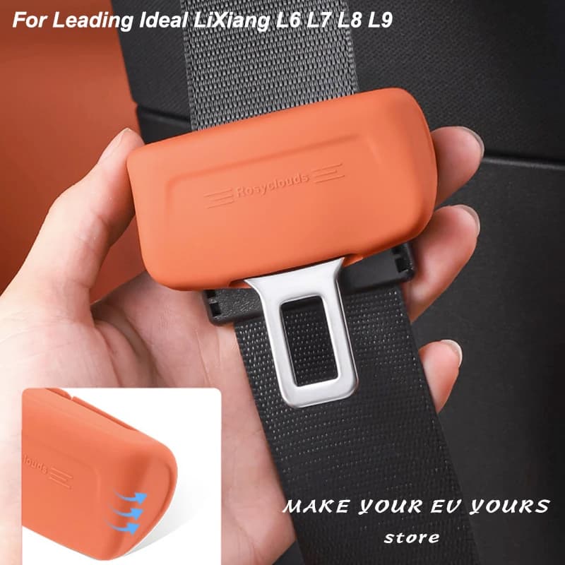 For Leading Ideal LiXiang L6 L7 L8 L9 Mega 2023-2205 Safety Belt Protective Silicone Cover Interior Accessories