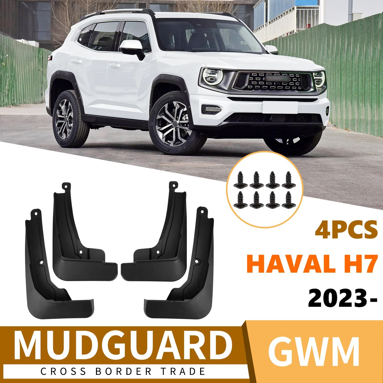 For Great Wall Haval H7 2023-2025 car fender tile supplies fender flares mud flaps car accessories