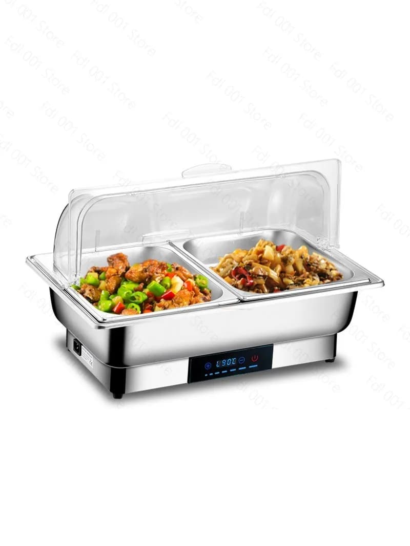 2026 Stainless Steel PC Cover Buffet Set High Grade Food Warmer 9 Qt Electric Chafing Dish