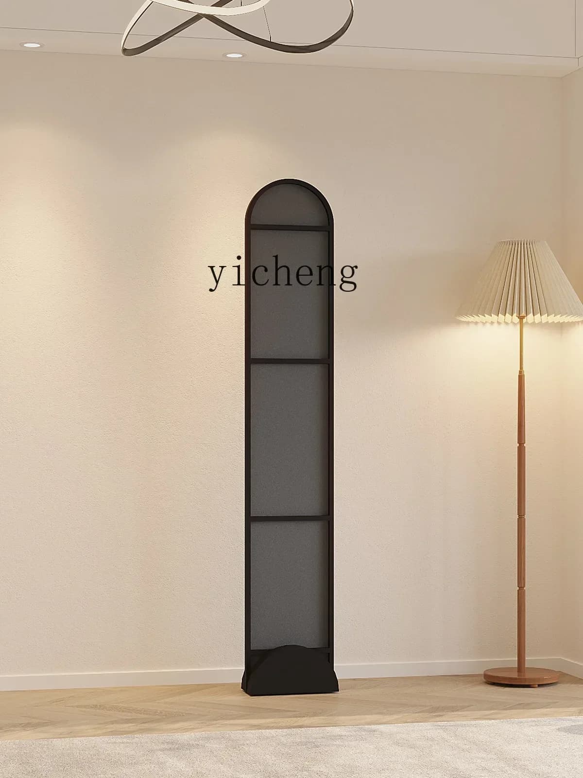 Simple Full-Length Mirror Household Dressing Mirror Bedroom Cream Ins Style Floor Cream Fitting Mirrorl17