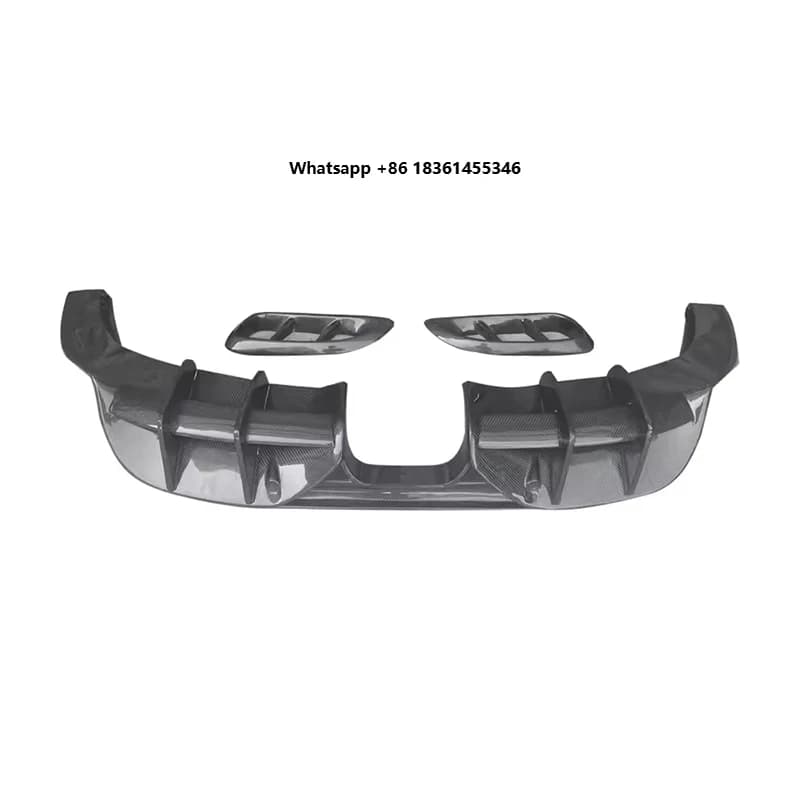 For  718 Upgrade Bodykit Ture Factory Fitment PD Style Front Rear Lip Side Skirt Carbon Fiber Fibre Body Kit