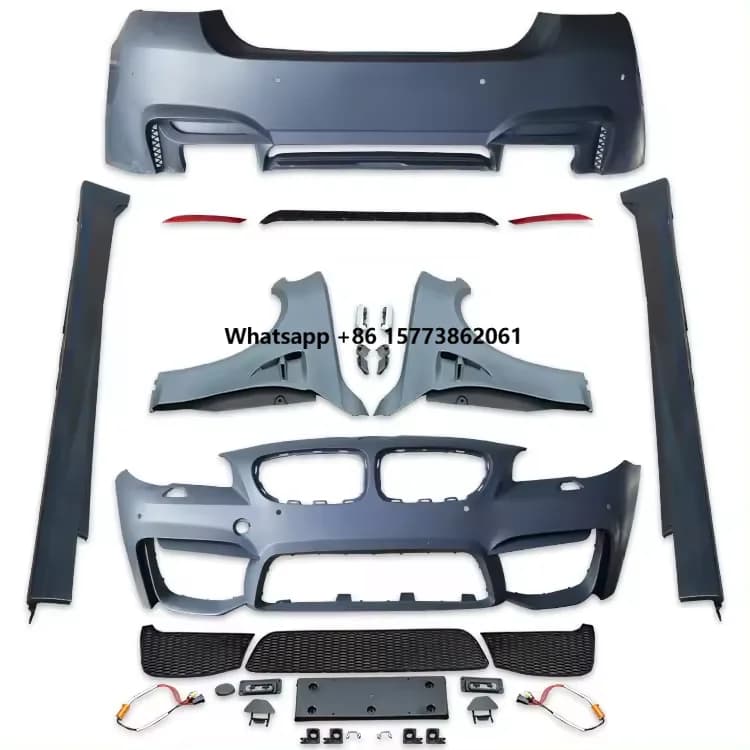 Upgrade M4 Style Front Rear Bumper Side Skirts Fender Body Kit for 5 Series F10 Bodykit