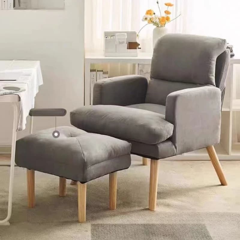 Household lazy sofa reclining and sleeping single sofa comfortable sedentary dormitory balcony leisure chair