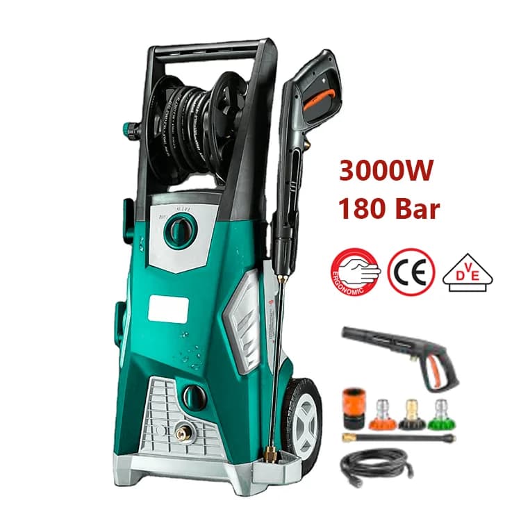3000W Professional Car Pressure Washer 180 Bar Power Washer Cleaner Electric Ultra High Pressure Washer for Cars