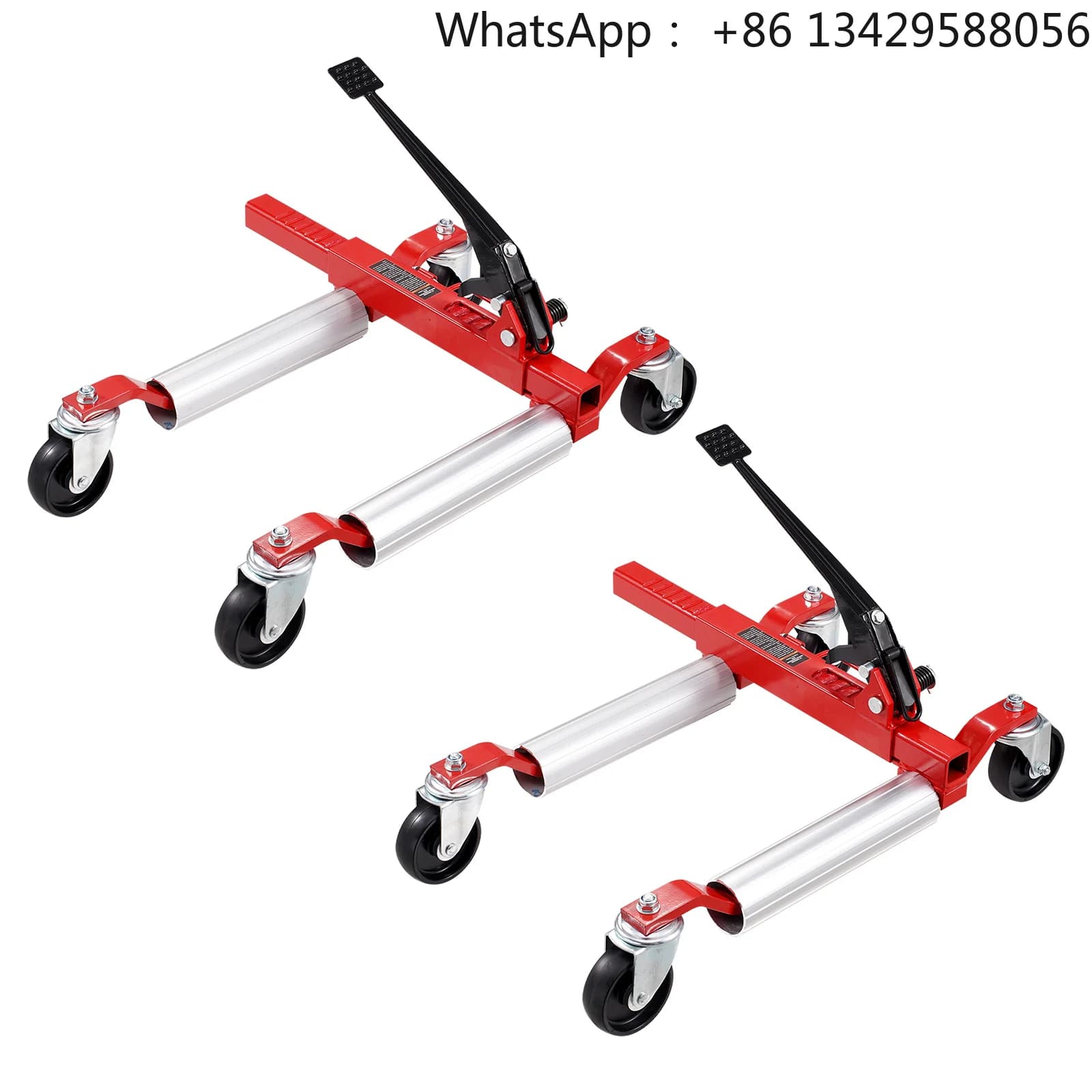 Wheel Dolly Vehicle Positioning Ratchet Tire Jack Max Capacity 1500 Lbs Car Dolly for Car Auto Repair Moving
