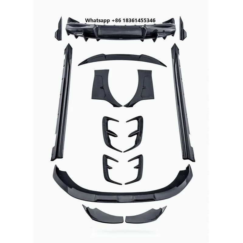 For High Quality Carbon Fiber Body Kit Front Lip Rear Diffuser Side Skirts Spoiler Front Fender