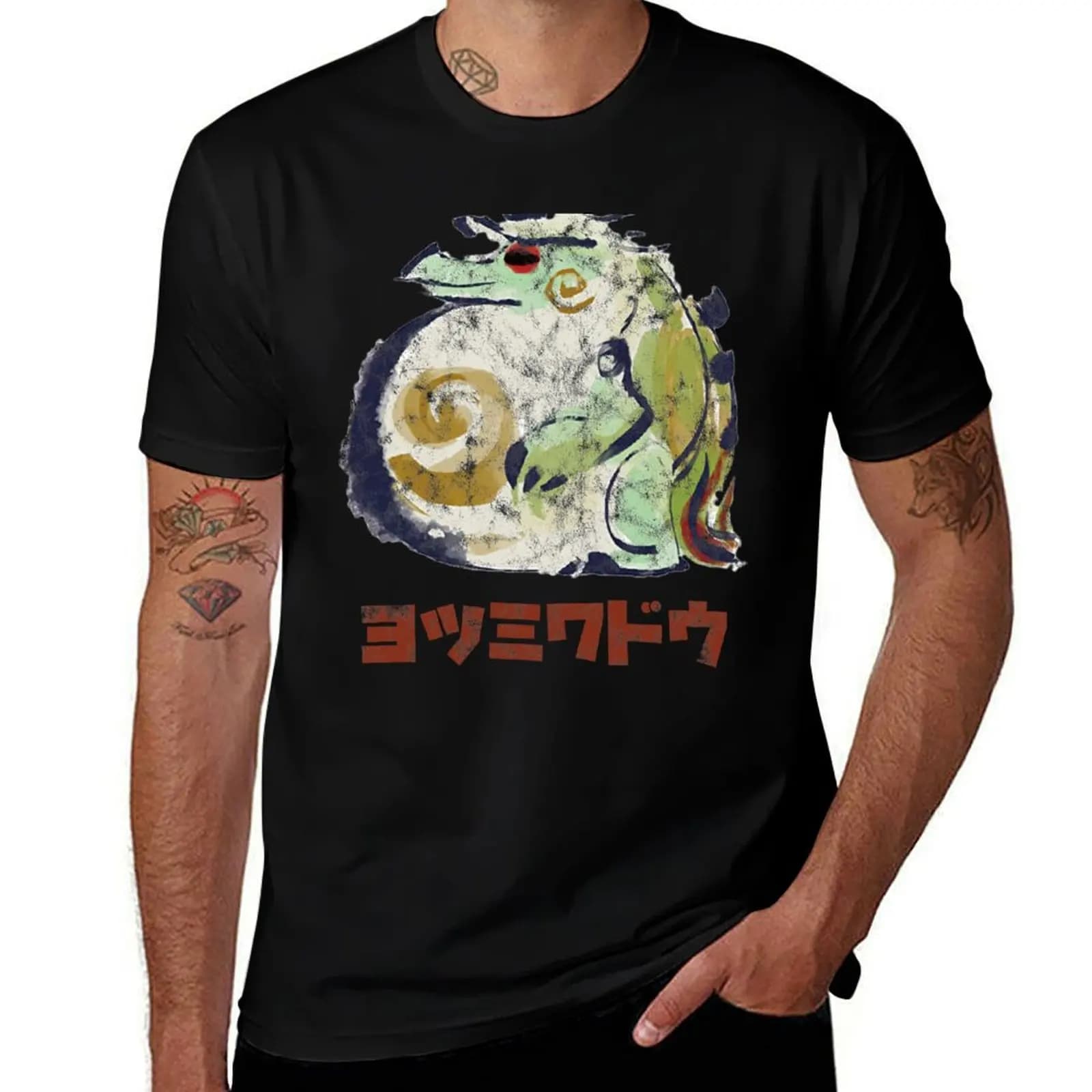 Monster Hunter Rise Tetranadon Kanji Icon T-Shirt Moisture Wicking Quick Dry Tee T-Shirt