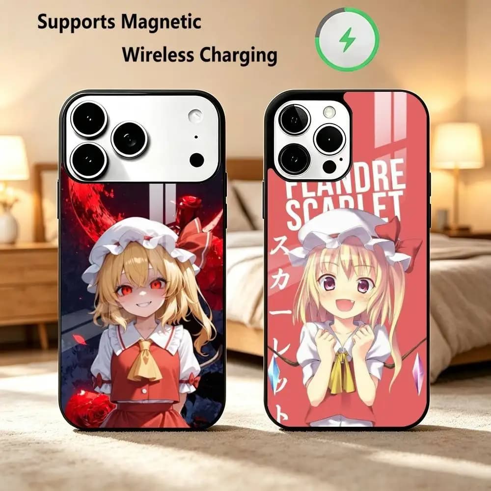 Touhou Project Flandre Scarlet  Phone Case For iPhone18 17,16,15,14,13,12,11 Plus,Pro Supports Magnetic Wireless Charging Gift