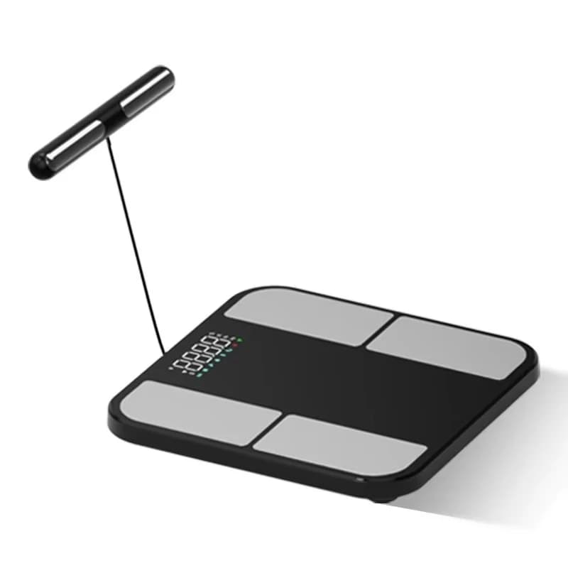 LED display 180kg capacity battery powered body fat scale with moisture measurement function