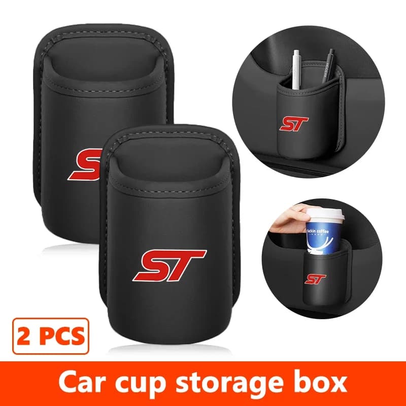 Car Door Cup Holder Water Bottle Storage Box Drink Rack Interior Accessory for Focus Fiesta Ranger Kuga Mondeo ST