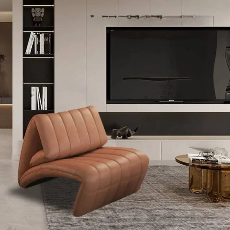 Relaxing Brown Living Room Chairs Design Classic Antique Floor Living Room Chairs Lounge Modern Sedie Da Soggiorno Furniture