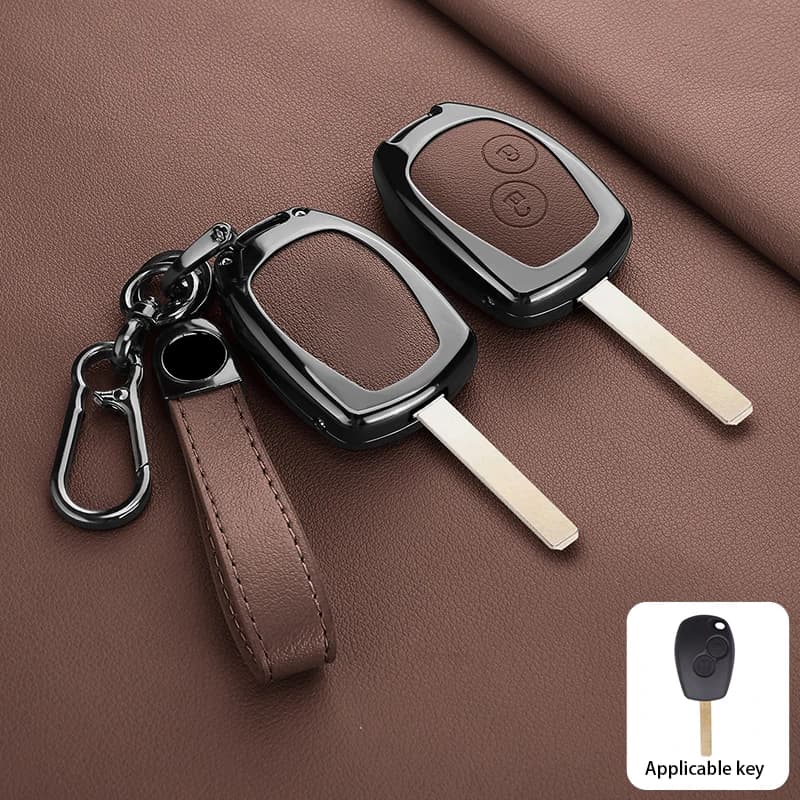 Suitable for Renault Megane Clio Koleos Laguna Scenic Logan car high-end metal keycase remote control protective case