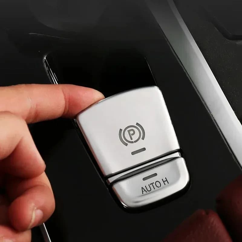 For BMW 5 Series G30 X3 G01 X4 G02 2018-2022 ABS Silver Car Central Handbrake Cover P Button Trim Car Interior Accessories