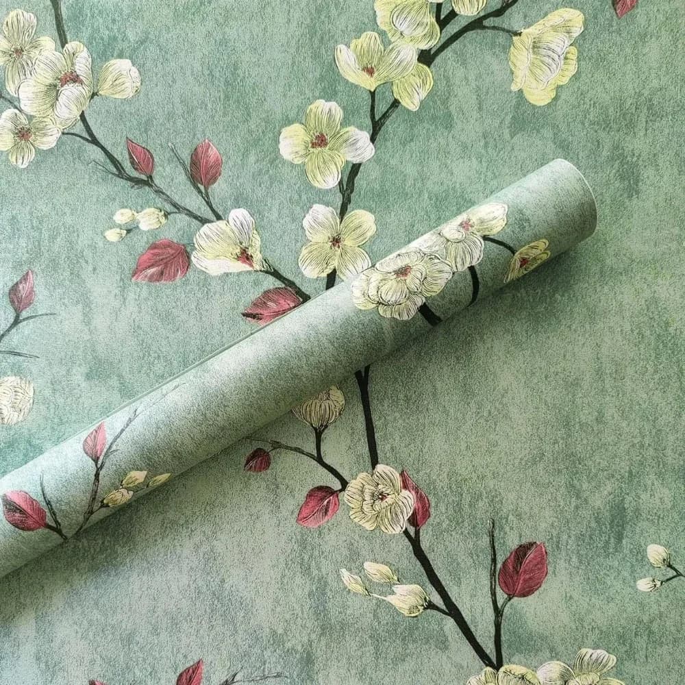 1/3/5/10m Floral Grey Peel And Stick Wallpaper Flower Self Adhesive Waterproof Removable Contact Paper Furniture Table Decorw23
