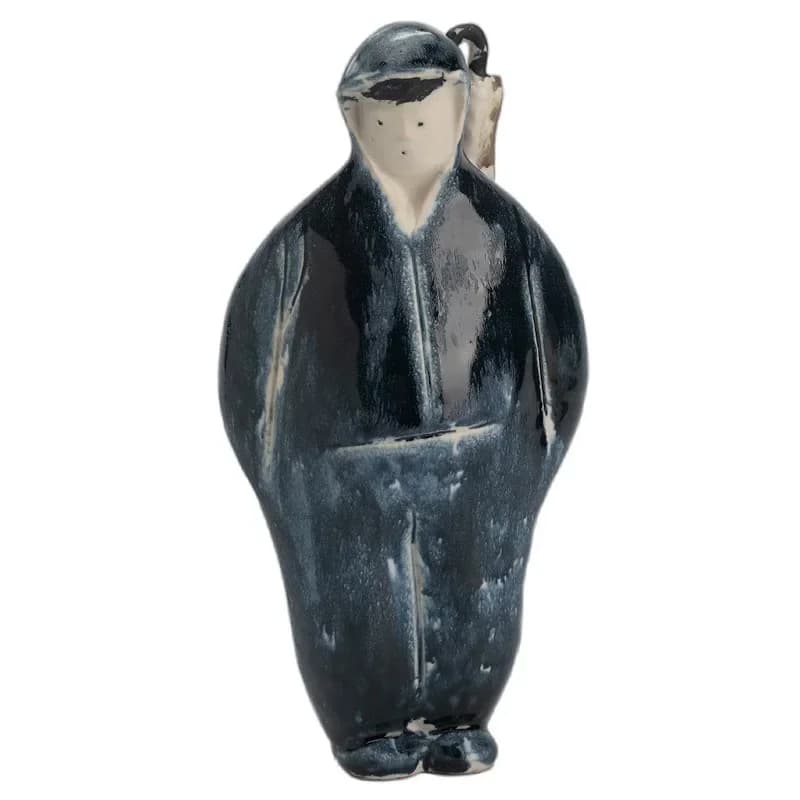 Simple handmade pottery figure ornament fun living room bedroom ceramic sculpture ornament