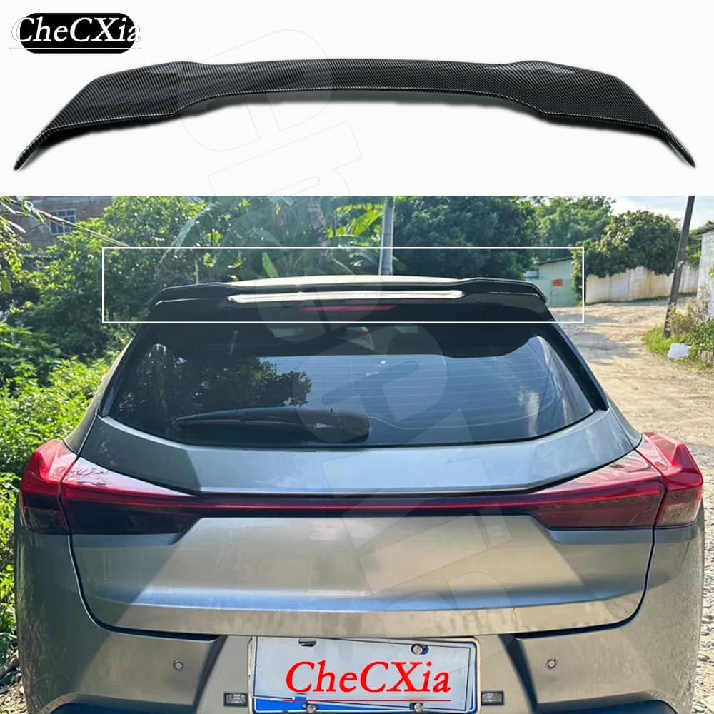 Suitable For 2019-2024 Lexus UX High-Quality Fiberglass Material Rear Spoiler Trunk Lid Roof Diffuser Roof Spoiler Tail Wing