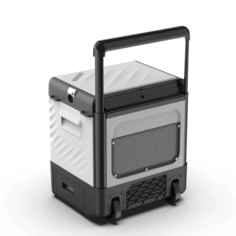 Car Refrigerator Por-table Solar Battery Powered Compressor Electric Camping Car Cooler Box 12V With Wheel Handle