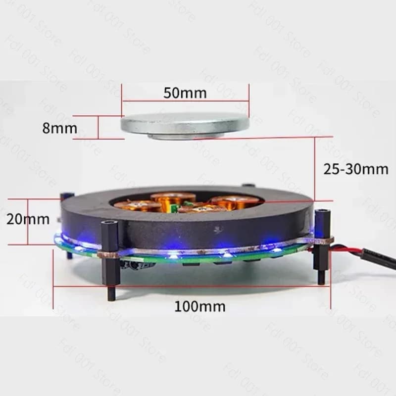 Heavy Magnetic Levitation Bare Metal Module magnetic Levitation Movement Potted Plant Maglev Exhibition Stand Speaker