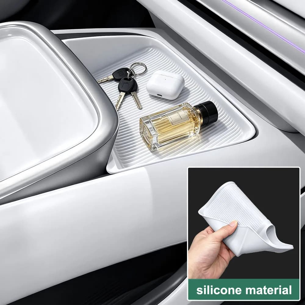 Fit For XPENG MONA L03 Silicone Pad For Central Storage Box Automotive Modification Supplies Anti-slip And Shock-absorbing