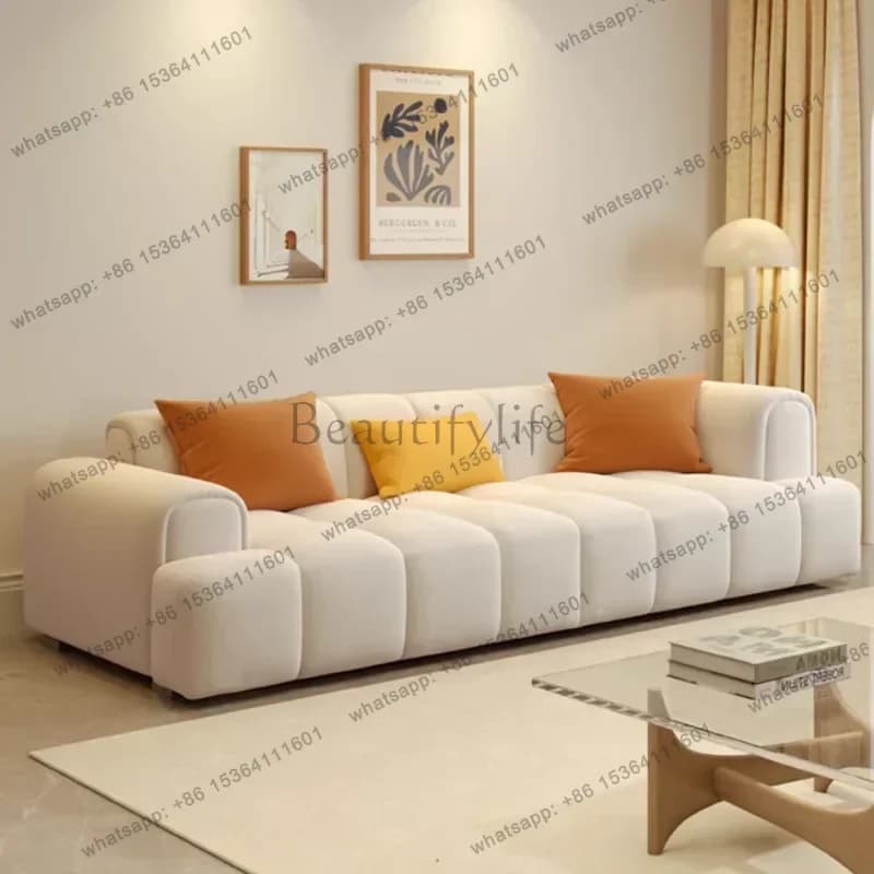LJY Plush Modern Living Room Sofas Italian Designer Minimalist Cheap Sofa Living Room Modern Single Woonkamerbanken Home Furnitu