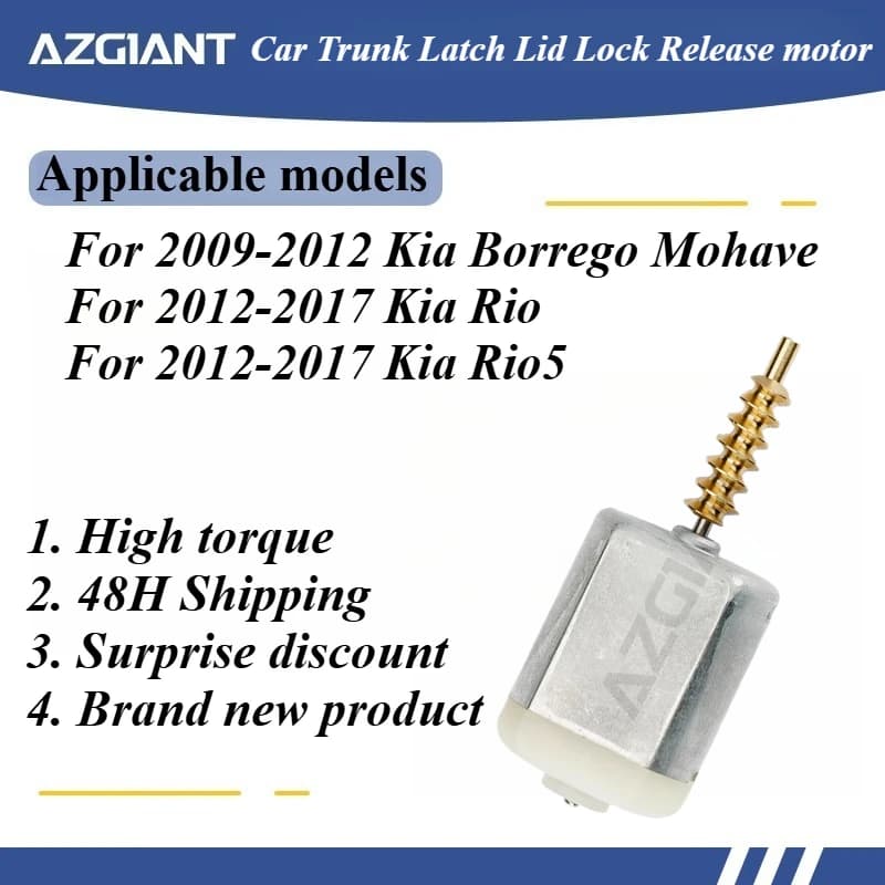For Kia Borrego Mohave Rio Rio5 2012 Car Trunk Lock Actuator Latch Release Door Inner Motor Repair OEM Core Power Engine